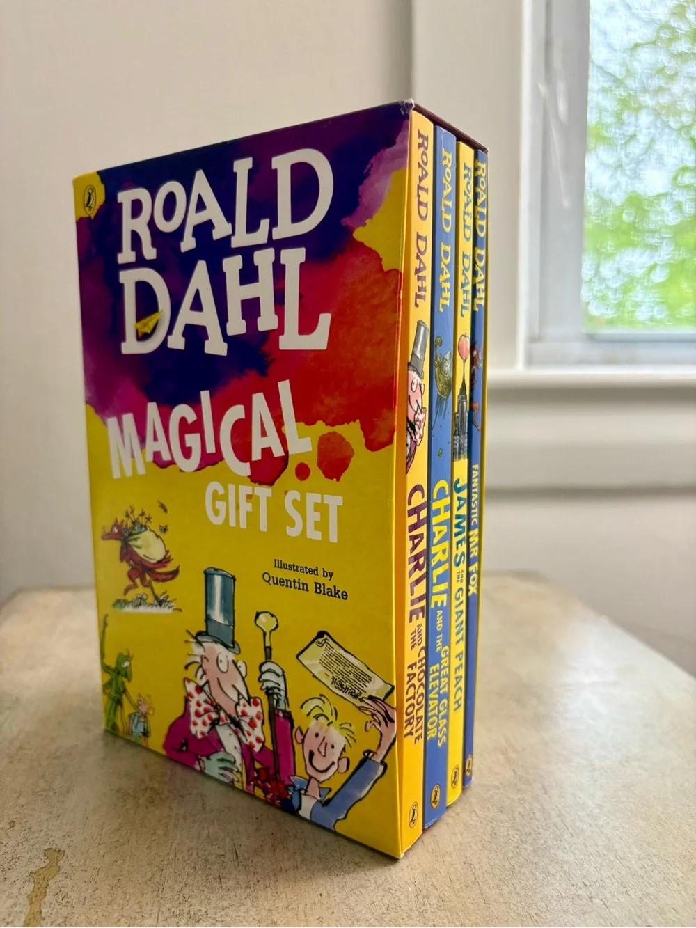 Roald Dahl Magical Gift Box Set (4 Books) - Illustrated by Quentin Blake